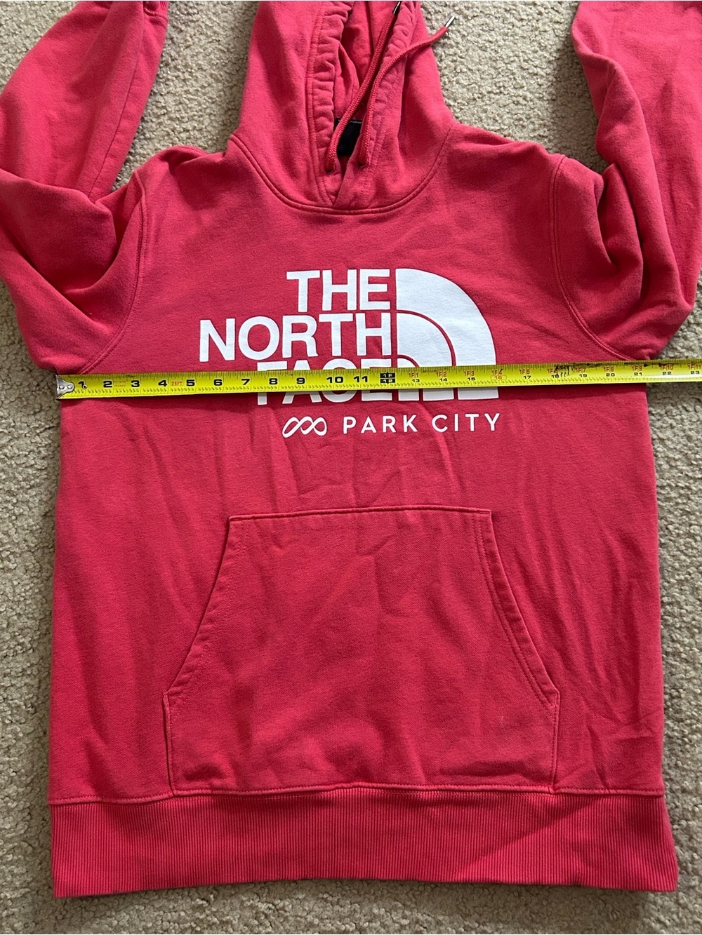 The North Face Men's Half Dome Pullover Park City Hoodie Red Medium - Picture 7 of 8